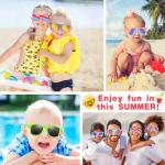 24Pack Kids Sunglasses Bulk Party Favors for Kids 4-8 Neon Toddler Sunglasses Goodie Bag Stuffer Summer UV400 Protection Classroom Prizes Outdoor Pool Birthday Party Supplier Class Prizes Box Gifts