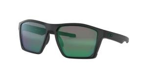 Oakley Men's OO9397 Targetline Square Sunglasses, Matte Black/Jade Iridium Polarized, 58 mm