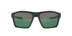 Oakley Men's OO9397 Targetline Square Sunglasses, Matte Black/Jade Iridium Polarized, 58 mm