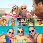 Oleitodh 64 Pack Kids Sunglasses Party Favors, Kid's Neon Sunglasses Bulk, Childrens Sunglasses Boys Girls Eyewear Pack for Goody Bag Fillers Summer Beach Pool Birthday Party Supplies