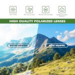 Fanshen Polarized Sports Sunglasses for Men, UV Protection Lightweight Sun Glasses for Driving Fishing Golf Cycling ((3 Pack) Black * 3)