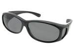 Junior Size Ages 10 to 15 Years Old Fit Over Sunglass FJ3 (Black Frame Gray Lens)