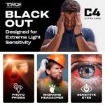 TOROE Classic RANGE TR90 Frame Polarized Unbreakable Sunglasses with Hydrophobic Coated Polycarbonate AR Lenses (Matte Black | Black (CAT4))