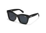 Quay - Womens Sunglasses, Polarized Square Lenses with UV Protection, Oversized Sunglasses (After Hours, Shiny Black)