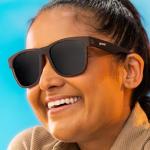 goodr Just Knock It On! Polarized Sunglasses for Men & Women, Large Sized (BFG), Dark Brown Translucent Frames with Copper High Contrast Lenses, UV400 Protection, No Slip, No Bounce