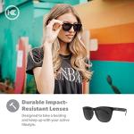 Knockaround Classics Polarized Sunglasses for Men & Women - Impact Resistant Lenses & Full UV400 Protection, Black On Black Frames/Black Lenses