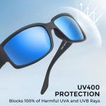 KastKing Skidaway Polarized Sport Sunglasses for Men and Women,Ideal for Driving Fishing Cycling and Running,UV Protection