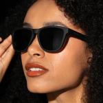 goodr A Unicorn's Calamity Polarized Sunglasses, Medium Sized (OG), Black Solid Frames with Black Non-Reflective Glare Reducing Lenses, UV400 Protection, No Slip, No Bounce