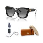 Tory Burch TY7198U 170911 54MM Black/Light Grey Gradient Dark Grey Cat Eye Sunglasses for Women +BUNDLE with ACCESSORY EYEWEAR KIT