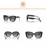 Tory Burch TY7198U 170911 54MM Black/Light Grey Gradient Dark Grey Cat Eye Sunglasses for Women +BUNDLE with ACCESSORY EYEWEAR KIT