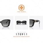 Tory Burch TY7198U 170911 54MM Black/Light Grey Gradient Dark Grey Cat Eye Sunglasses for Women +BUNDLE with ACCESSORY EYEWEAR KIT