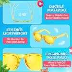 Kids Sunglasses Bulk Party Favors - 32 Packs Boys Girls Sunglasses for Kids Age 3-8 with UV 400 Protection, Neon Sunglasses for Kids Party