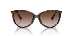 Michael Kors Women's MK2184U Dupont Universal Fit Cat Eye Sunglasses, Pink Pearlized Tortoise/Burgundy Gradient Polarized, 55 mm
