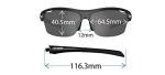 Tifosi Intense Sunglasses Silver/Smoke Blue lenses