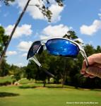Tifosi Intense Sunglasses Silver/Smoke Blue lenses