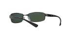 Ray-Ban RB3364 Metal Rectangular Sunglasses, Gunmetal/Polarized Green, 62 mm