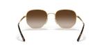 Ray-Ban Unisex RB3682 Square Sunglasses, Gold/Gradient Brown, 51 mm