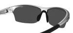 Tifosi Intense Sunglasses Silver/Smoke Blue lenses