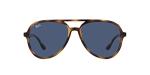 Ray-Ban Womens Rb4376f Low Bridge Fit Sunglasses, Havana/Dark Blue, 57 Mm US