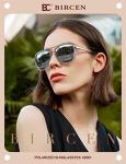 BIRCEN Polarized Sunglasses for Women UV - Protection Womens Retro Mirrored Shades with Acetate Frame BC2001