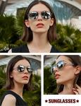 BIRCEN Polarized Sunglasses for Women UV - Protection Womens Retro Mirrored Shades with Acetate Frame BC2001