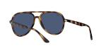 Ray-Ban Womens Rb4376f Low Bridge Fit Sunglasses, Havana/Dark Blue, 57 Mm US