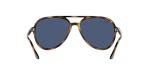 Ray-Ban Womens Rb4376f Low Bridge Fit Sunglasses, Havana/Dark Blue, 57 Mm US
