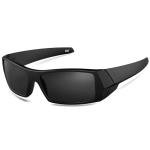 WISTON Z87 Sunglasses Wrap Around Sunglasses for Men Rectangular Safety Glasses UV400 for Sport Working 8231 Matte Black/Grey Lens