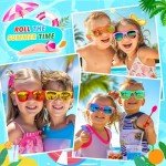 GIFTINBOX Kids Sunglasses Bulk Party Favors For Kids 3-5 4-8, 24Pack Neon Sunglasses For Kids Boys Girls with UV400 Protection, Pool Beach Party Favors Great Gift for Birthday Party