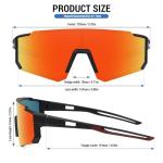 3 Pack Polarized Youth Baseball Sunglasses for Boys Girls Age 6-12 Sports Softball Cycling for Kids UV Protection 3Pack-Black+Black Red+White Blue