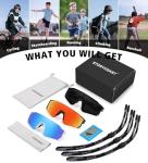 3 Pack Polarized Youth Baseball Sunglasses for Boys Girls Age 6-12 Sports Softball Cycling for Kids UV Protection 3Pack-Black+Black Red+White Blue