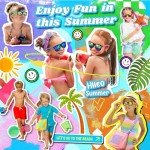 Kids Sunglasses Bulk, Neon Sunglasses Party Favors with UV400 Protection for Kids, Boys and Girls, Party Favor For Kids, Birthday Graduation Party Supplies, Beach, Pool Party Favors