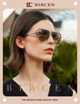 BIRCEN Polarized Sunglasses for Women UV - Protection Womens Retro Mirrored Shades with Acetate Frame BC2001