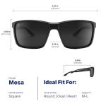 Blenders Eyewear Mesa – Polarized Sunglasses – Modern Wraparound Frames – 100% UV Protection – For Men – Victory Lane