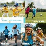 Vcarsian Kids Sunglasses Youth Baseball Sun Glasses Polarized Sports TR90 Lightweight UV400 Cycling Shades Frame Boys Girls