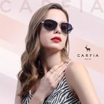 CARFIA Polarized Sunglasses for Women UV Protection Ultra-Lightweight Comfort Metal Frame Driving Glasses CA3210