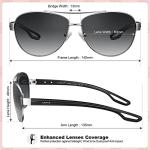 CARFIA Polarized Sunglasses for Women UV Protection Ultra-Lightweight Comfort Metal Frame Driving Glasses CA3210