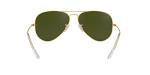Ray-Ban Unisex RB3025 Classic Mirrored Aviator Sunglasses, Matte Gold/Green Mirrored Fuchsia, 58 mm