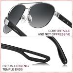 CARFIA Polarized Sunglasses for Women UV Protection Ultra-Lightweight Comfort Metal Frame Driving Glasses CA3210