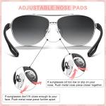 CARFIA Polarized Sunglasses for Women UV Protection Ultra-Lightweight Comfort Metal Frame Driving Glasses CA3210