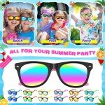 Kids Sunglasses Bulk, Neon Sunglasses Party Favors with UV400 Protection for Kids, Boys and Girls, Party Favor For Kids, Birthday Graduation Party Supplies, Beach, Pool Party Favors