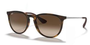 Ray-Ban RB4171 ERIKA 865/13 54MM Rubber Havana/Plastic Lens Brown Gradient Round Sunglasses For Women +BUNDLE with ACCESSORY EYEWEAR KIT