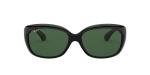 Ray-Ban Womens RB4101 Jackie Ohh Butterfly Sunglasses, Black/Polarized Dark Green, 58 mm