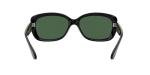 Ray-Ban Womens RB4101 Jackie Ohh Butterfly Sunglasses, Black/Polarized Dark Green, 58 mm