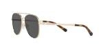 Michael Kors MK1045 San Diego Sunglasses, Light Gold/Dark Grey Solid, 56 mm