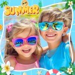 GIFTINBOX Kids Sunglasses Bulk Party Favors For Kids 3-5 4-8, 24Pack Neon Sunglasses For Kids Boys Girls with UV400 Protection, Pool Beach Party Favors Great Gift for Birthday Party