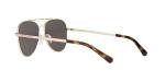 Michael Kors MK1045 San Diego Sunglasses, Light Gold/Dark Grey Solid, 56 mm
