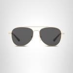 Michael Kors MK1045 San Diego Sunglasses, Light Gold/Dark Grey Solid, 56 mm