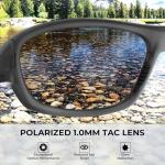 KastKing Hiwassee Polarized Sport Sunglasses for Men and Women, Matte Smoke Crystal Frame,Smoke Lens