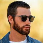 WMP Eyewear - Men's Polarized Modern Rounded Square Sunglasses